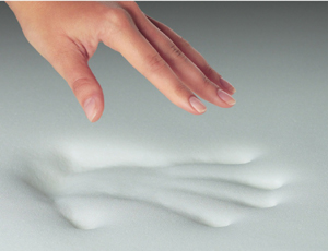 memory foam hand imprint